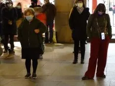 Una imagen del acto de esta tarde en el centro de la capital. /SN