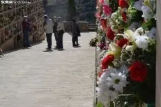 Una imagen del cementerio del Espino este domingo, 1 de noviembre. /SN