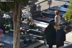 Una imagen del cementerio del Espino este domingo, 1 de noviembre. /SN
