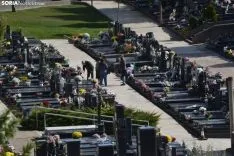 Una imagen del cementerio del Espino este domingo, 1 de noviembre. /SN