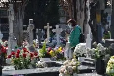Una imagen del cementerio del Espino este domingo, 1 de noviembre. /SN