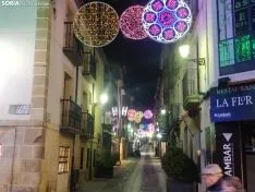 Luces de Navidad en Soria en 2020. SN 