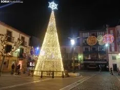 Luces de Navidad en Soria en 2020. SN 
