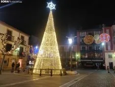 Luces de Navidad en Soria en 2020. SN 