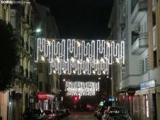 Luces de Navidad en Soria en 2020. SN 