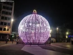 Luces de Navidad en Soria en 2020. SN 
