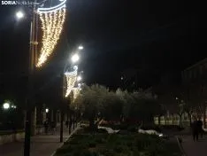 Luces de Navidad en Soria en 2020. SN 