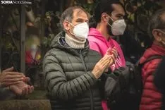 Concentración por la reapertura de los espacios deportivos. /Viksar Fotografía