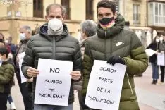 Concentración por la reapertura de los gimnasios en Soria.