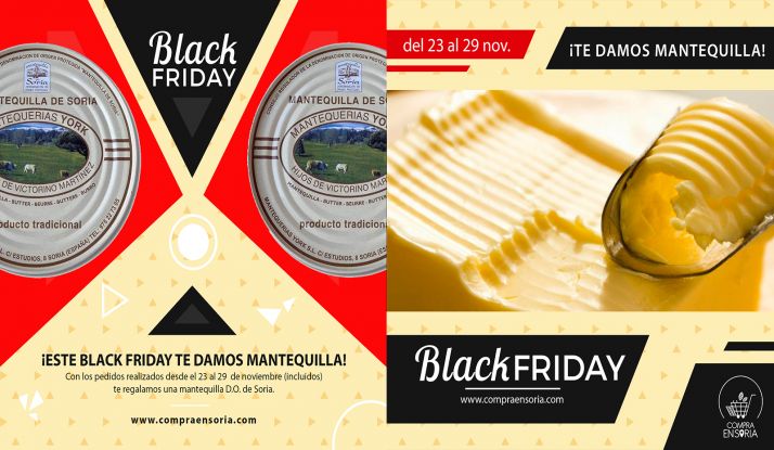 El Black Friday de compraensoria.com regala Mantequilla de Soria al realizar cualquier pedido durante esta semana