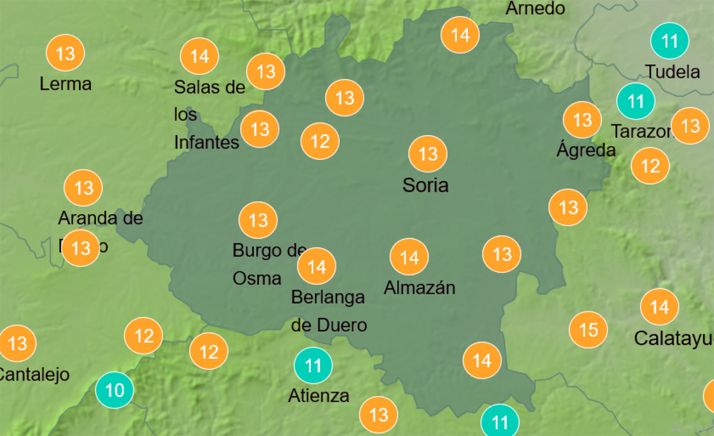 El tiempo en Soria: Leve descenso en los termómetros