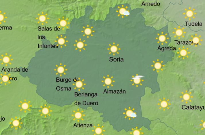 El tiempo en Soria: Menos nubes y máximas de 18ºC