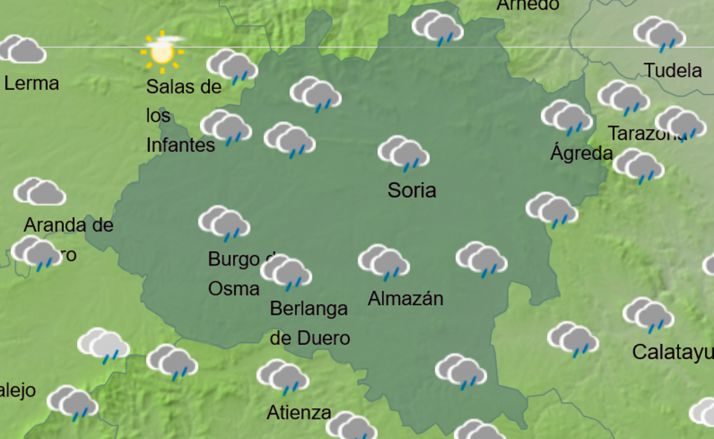 El tiempo en Soria: Mejoría de las mínimas y nieve en los altos