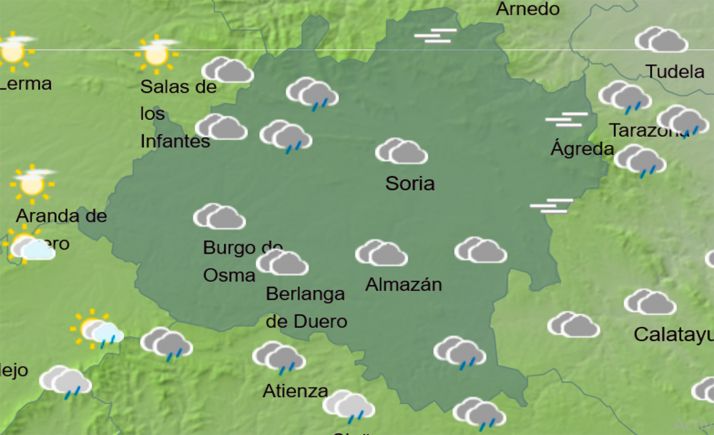 El tiempo en Soria: Mejoran las temperaturas pero sigue la inestabilidad