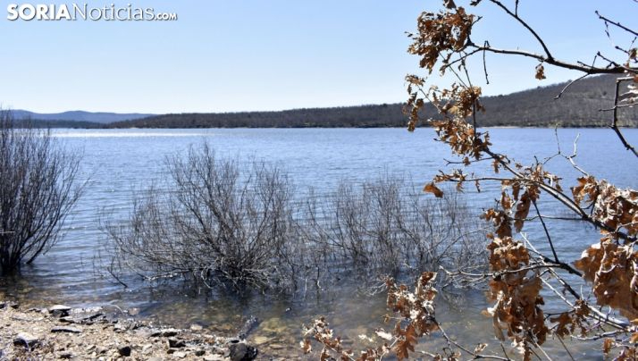 El embalse de la Cuerda del Pozo recoge un 10% más de agua que hace un año