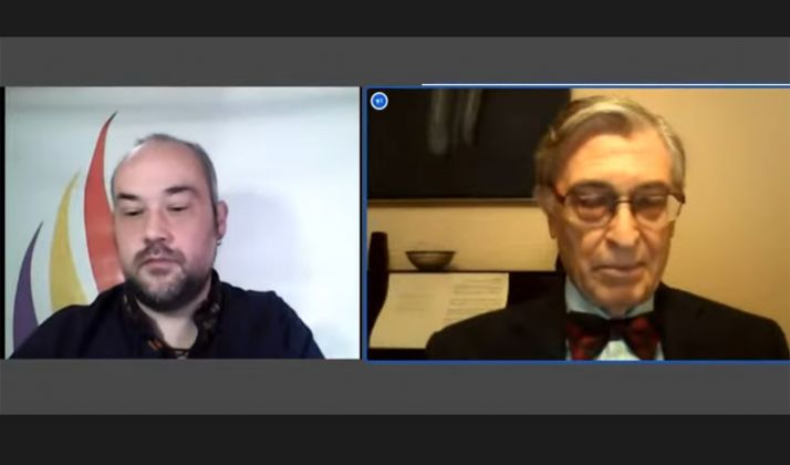 Imagen de la ponencia inaugural, también online. 