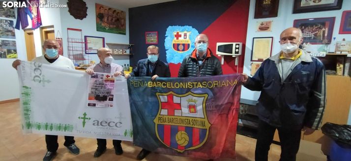 Peña Barcelonista Soria en el acto solidario.