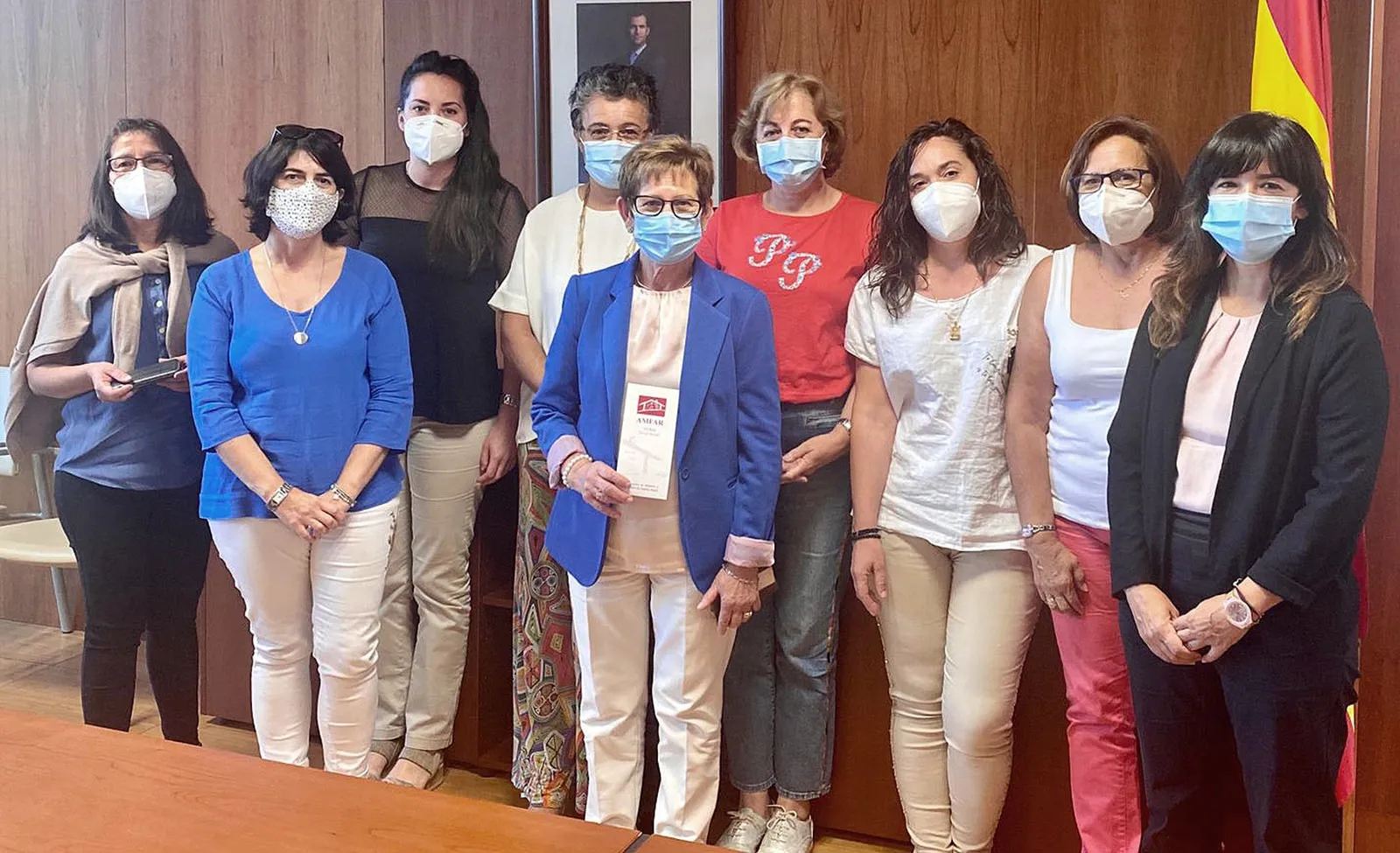 Equipo directivo de AMFAR Soria.