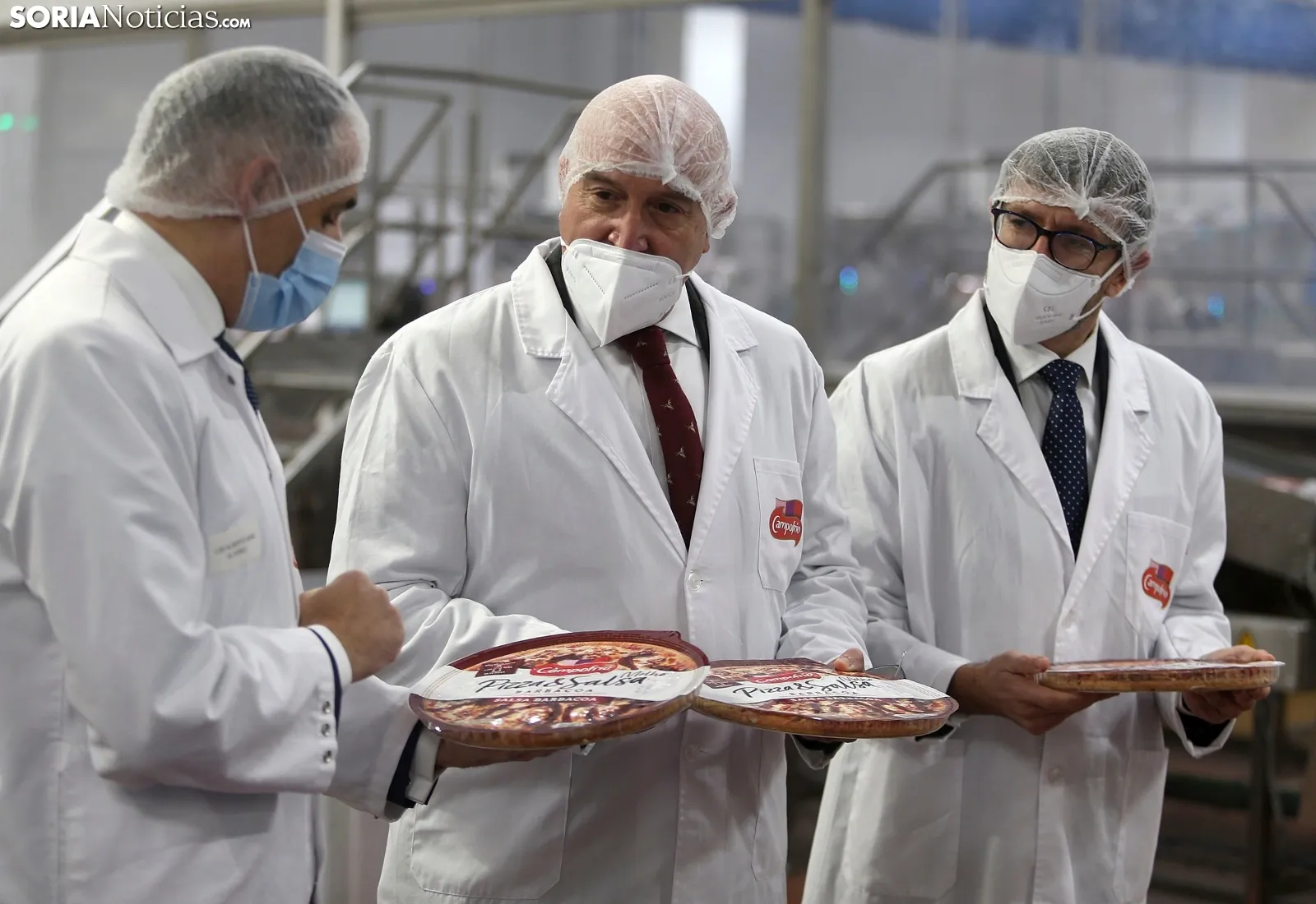 Una imagen de la visita del consejero a Ólvega. /SN