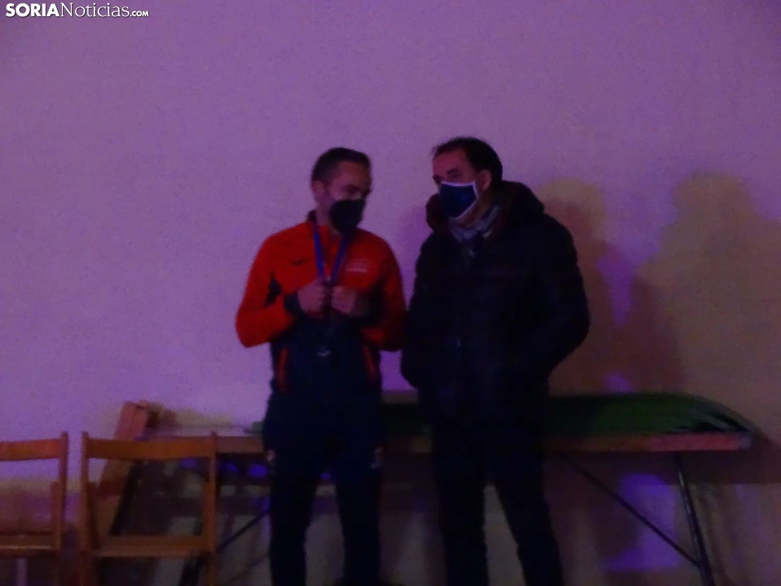 Una imagen de la función en el polideportivo de Camaretas, esta tarde. /SN