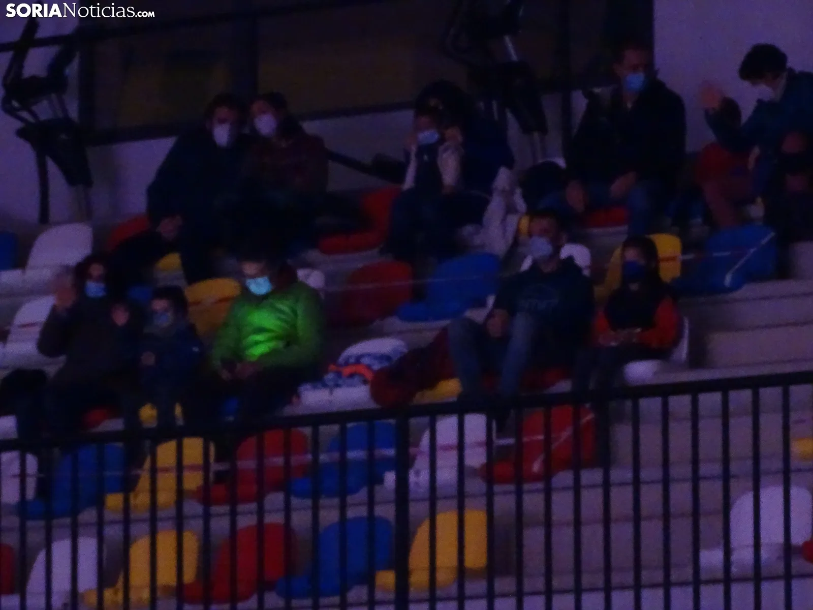 Una imagen de la función en el polideportivo de Camaretas, esta tarde. /SN