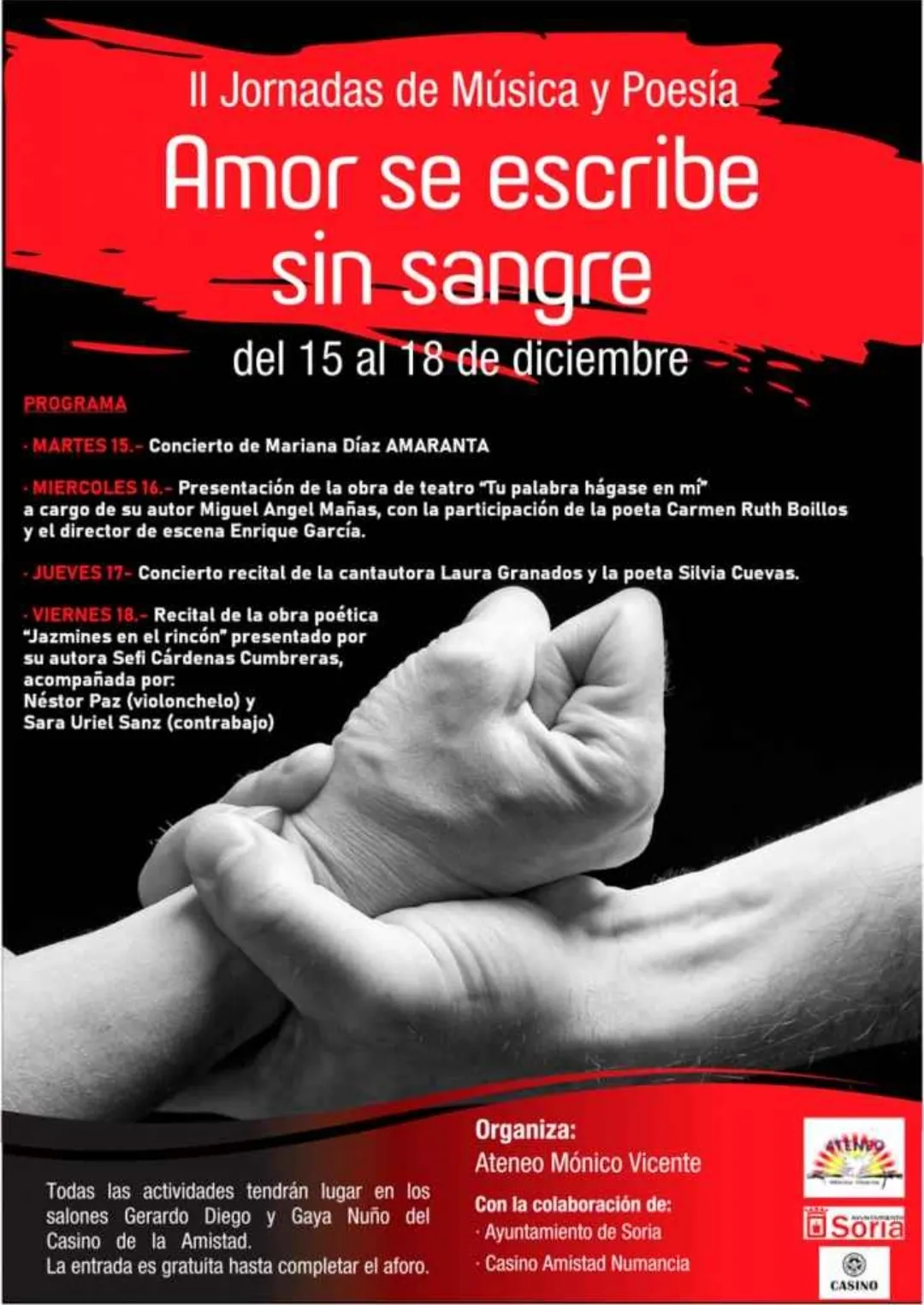 Foto 2 - Este martes abren las II Jornadas de M&uacute;sica y Poes&iacute;a en el Casino