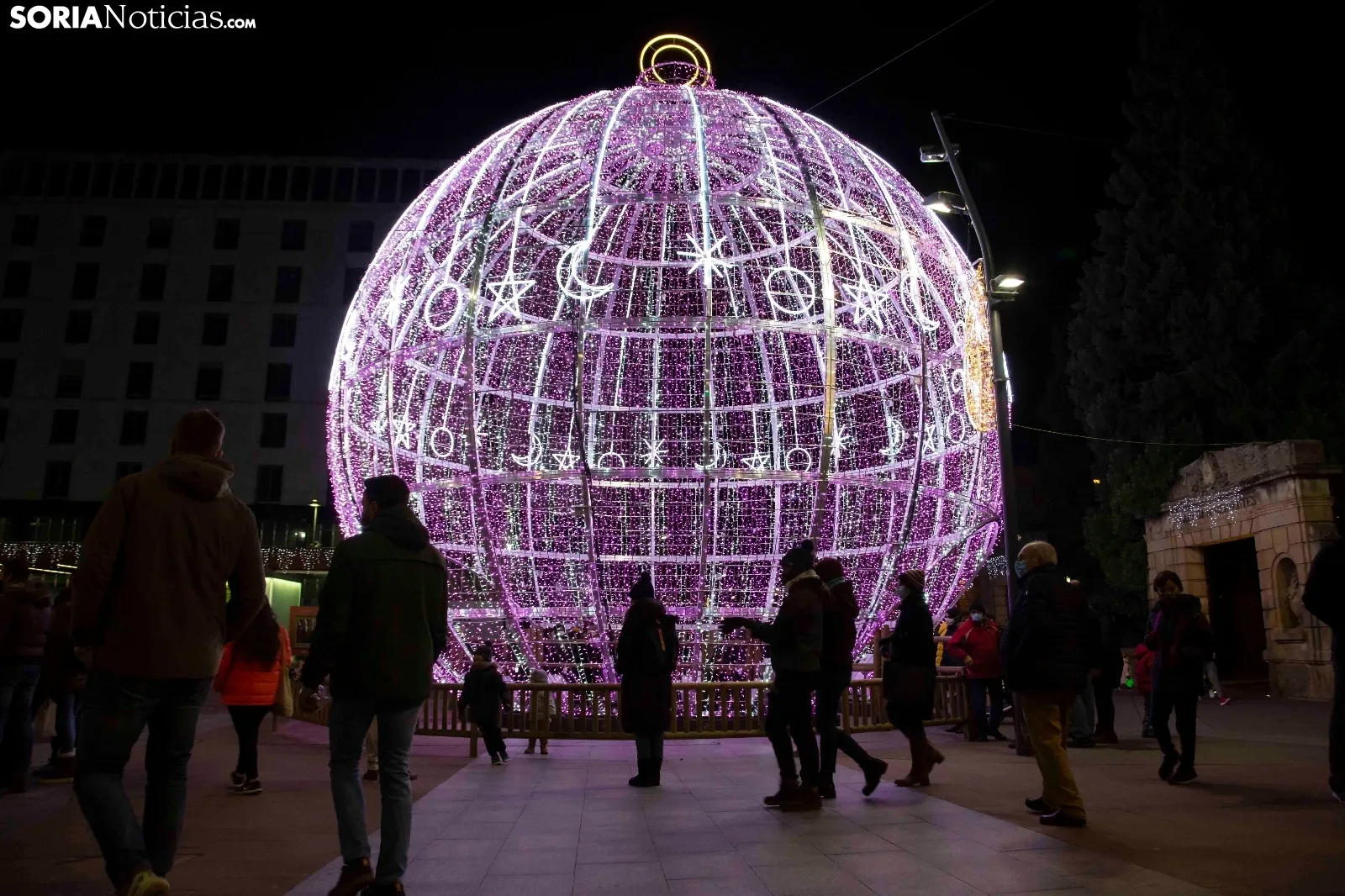 Navidad en el centro de Soria. /María Ferrer