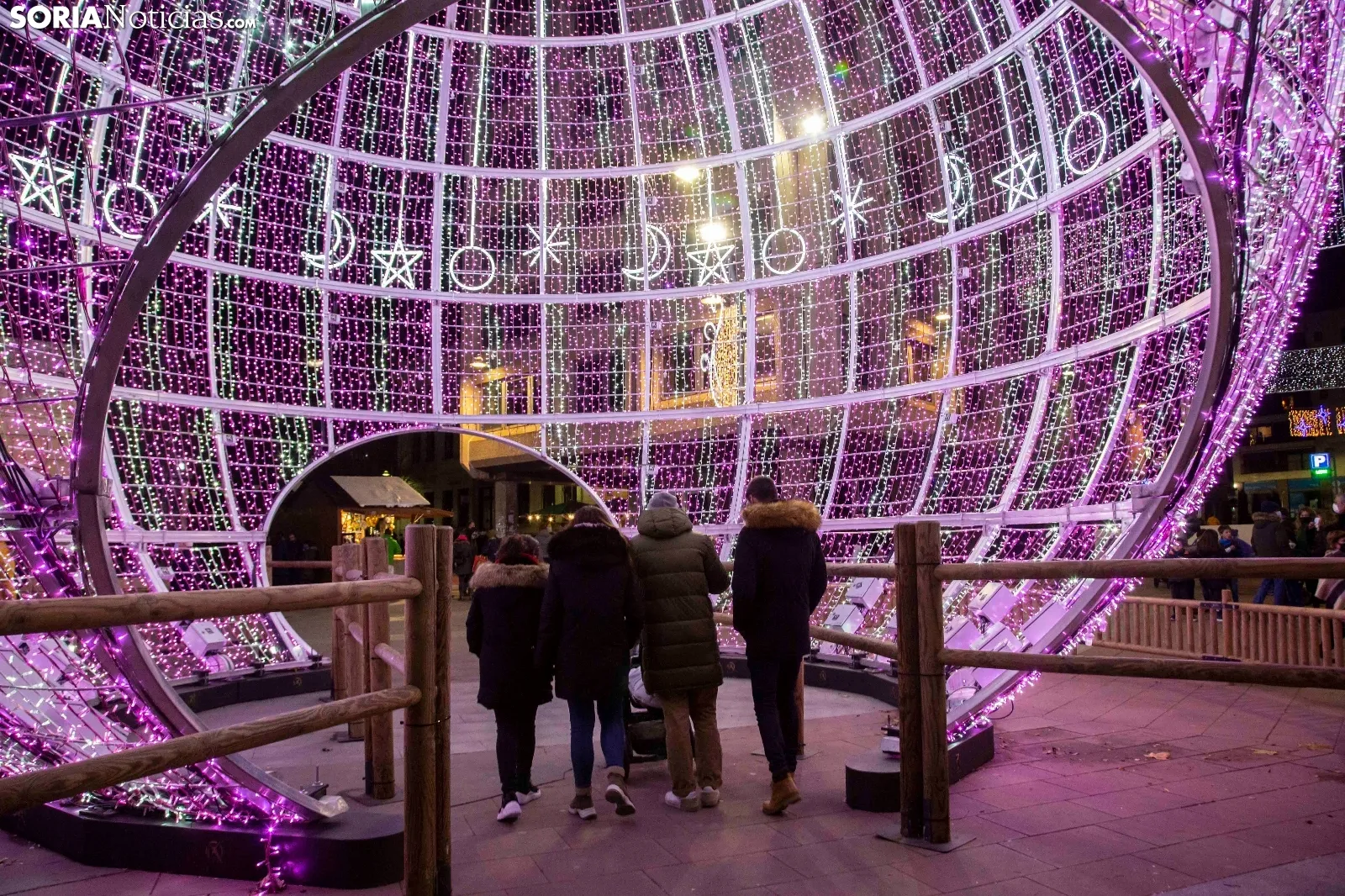 Navidad en el centro de Soria. /María Ferrer