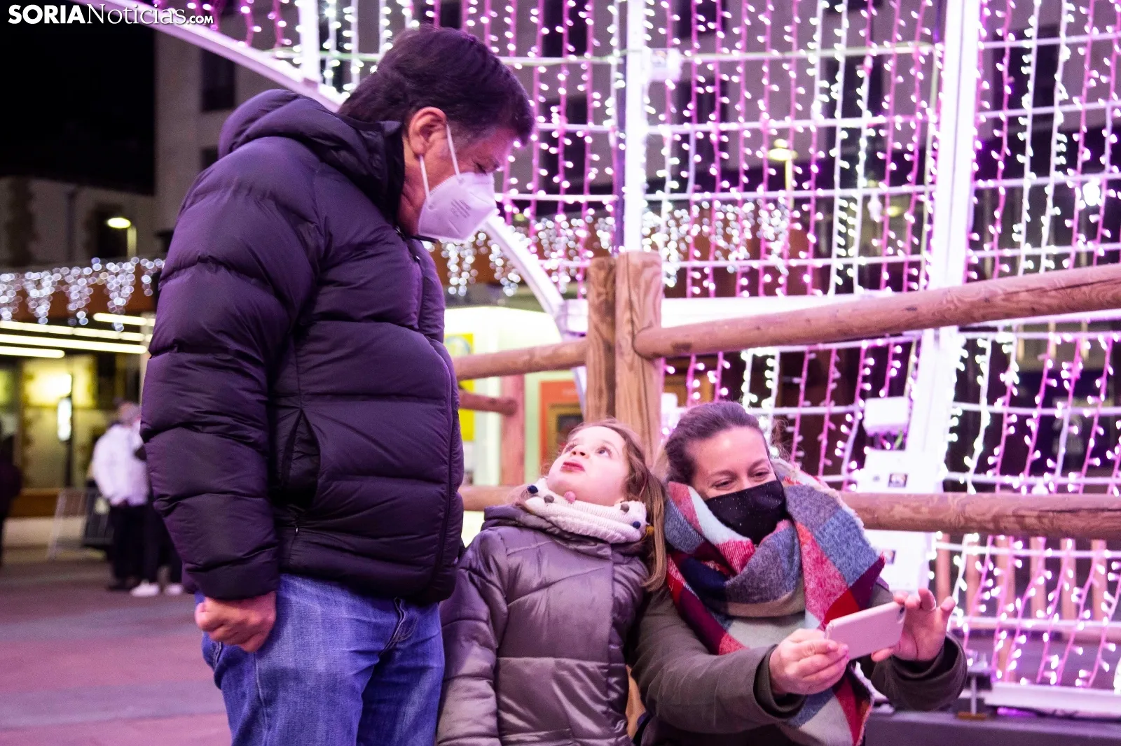 Navidad en el centro de Soria. /María Ferrer
