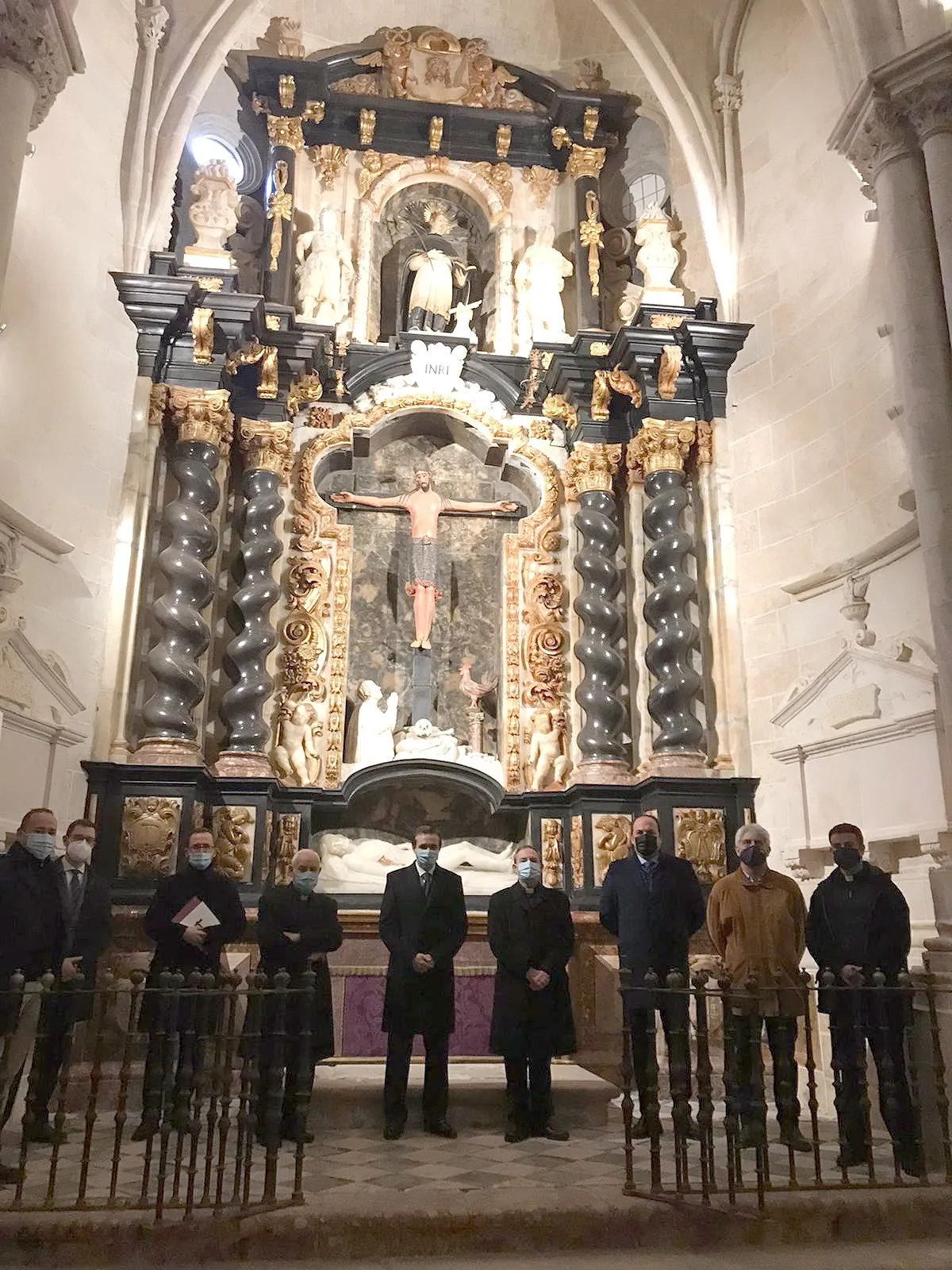Imagen de la visita oficial del viceconsejero a la catedral burgense. /Jta.