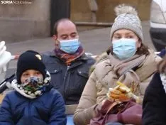 Imagen de una de las representaciones en la tarde de este viernes en la ciudad. /SN