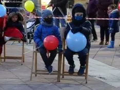 Imagen de una de las representaciones en la tarde de este viernes en la ciudad. /SN
