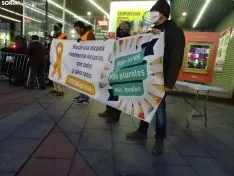Una de las imágenes de la concentración de esta tarde. /SN