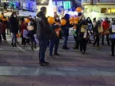 Una de las imágenes de la concentración de esta tarde. /SN