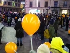 Una de las imágenes de la concentración de esta tarde. /SN