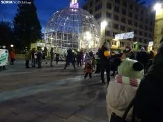 Una de las imágenes de la concentración de esta tarde. /SN