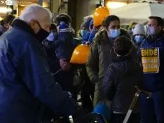 Una de las imágenes de la concentración de esta tarde. /SN