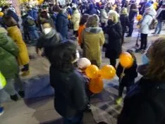 Una de las imágenes de la concentración de esta tarde. /SN