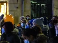 Una de las imágenes de la concentración de esta tarde. /SN