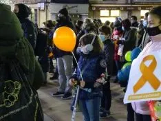 Una de las imágenes de la concentración de esta tarde. /SN