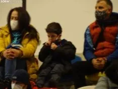 Una imagen de la función en el polideportivo de Camaretas, esta tarde. /SN