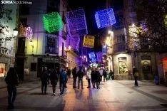 Navidad en el centro de Soria. /María Ferrer