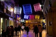 Navidad en el centro de Soria. /María Ferrer