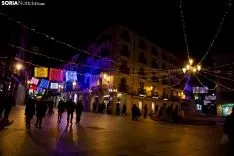 Navidad en el centro de Soria. /María Ferrer