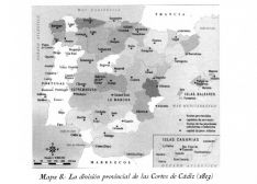 Mapas de la publicación 'División Territorial de España. Provincias y Partidos Judiciales.175 años', de Juan Gómez Díaz.