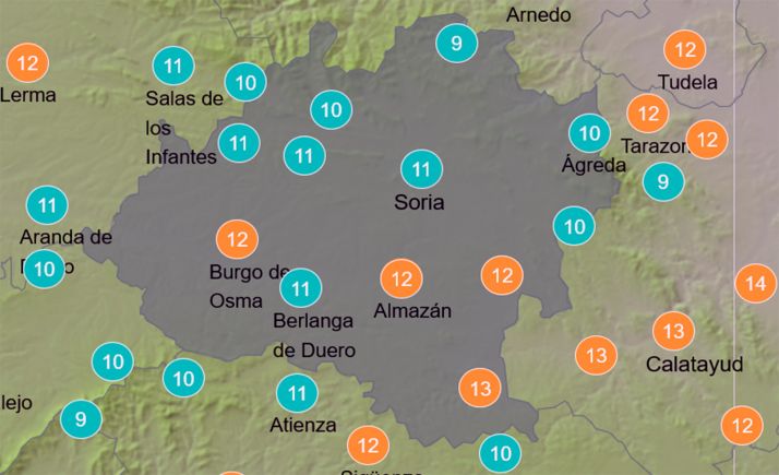 El tiempo en Soria: Más nuboso por la tarde y bajan las mínimas