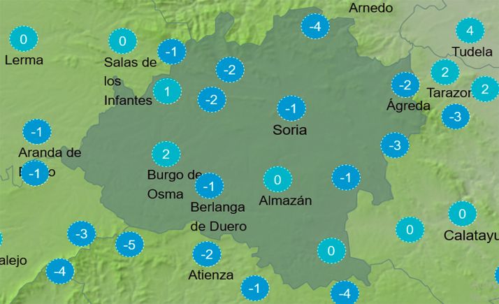 El tiempo en Soria: Descenso generalizado de las temperaturas
