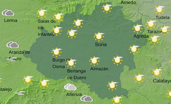 El tiempo en Soria: Bajan las mínimas este viernes