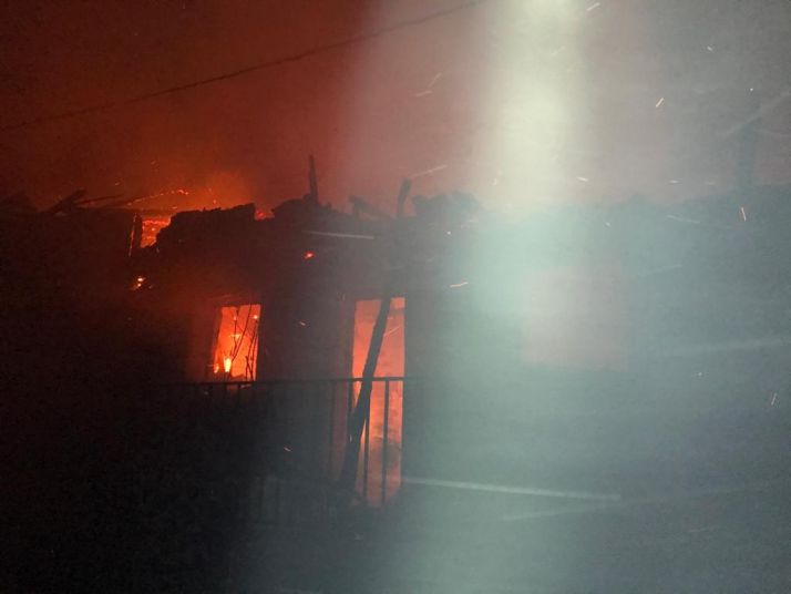 Imágenes del incendio en Herrera de Soria.