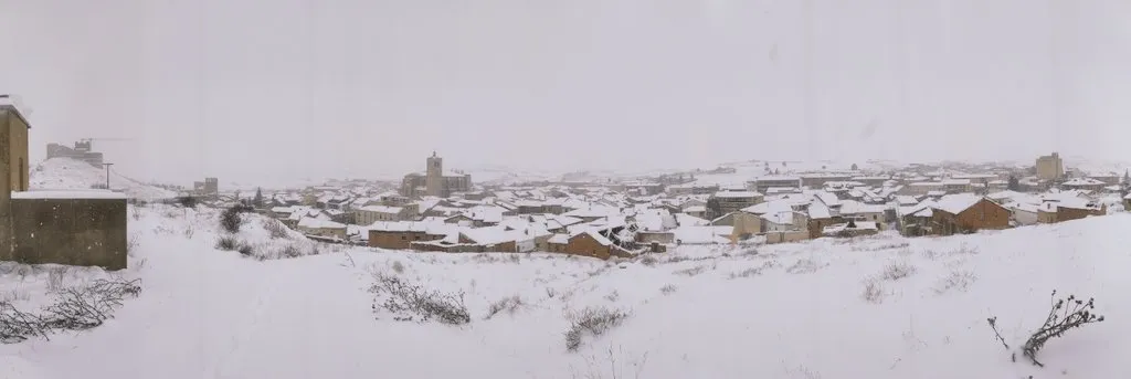 La nieve en Berlanga. /Íñigo Monge